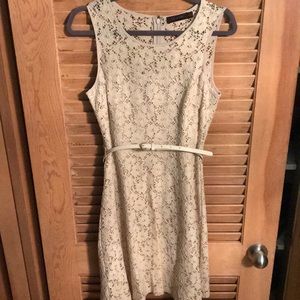 Gold/ivory lace dress by The Limited